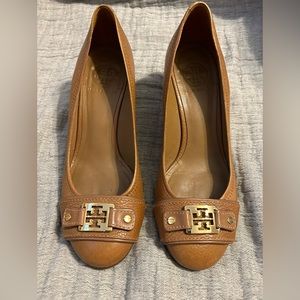 Tory Burch Camel Wedge Shoes